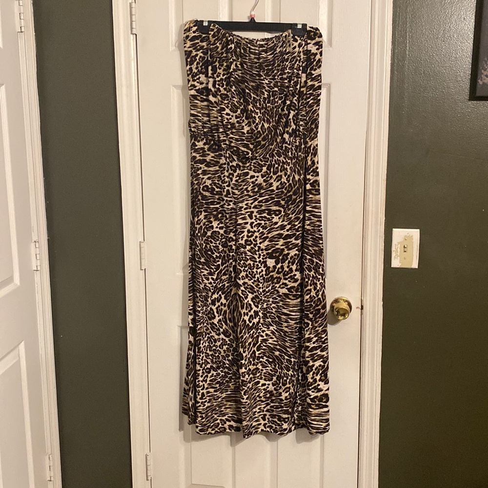 Strapless animal print jumper - never worn